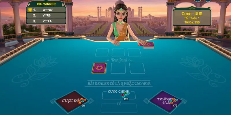 teen patti 3 la giao dien ban cuoc Giao diện đặt cược Teen patti trực tuyến