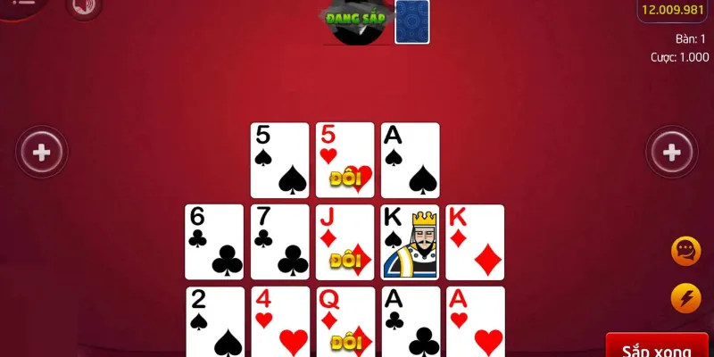 cach choi mau binh xep bai Một vài cách xếp bài trong mậu binh